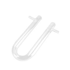 Laboratory Chemistry Glassware 15*150mm Drying Glass Tube U-Shape With Two Side Tubes