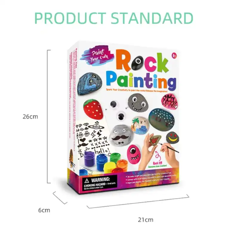 Wholesale STEAM Education Kits - DIY Painted Stone Art Craft Set for Kids - Image 3