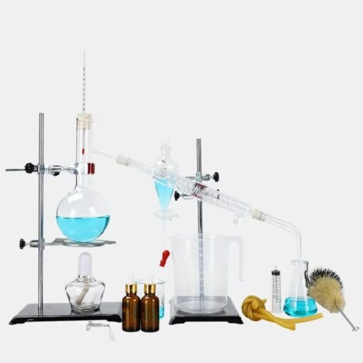 Factory Direct Supply: Premium Distillation Glassware Set with Pearl Cotton Packing for Laboratory Experiments