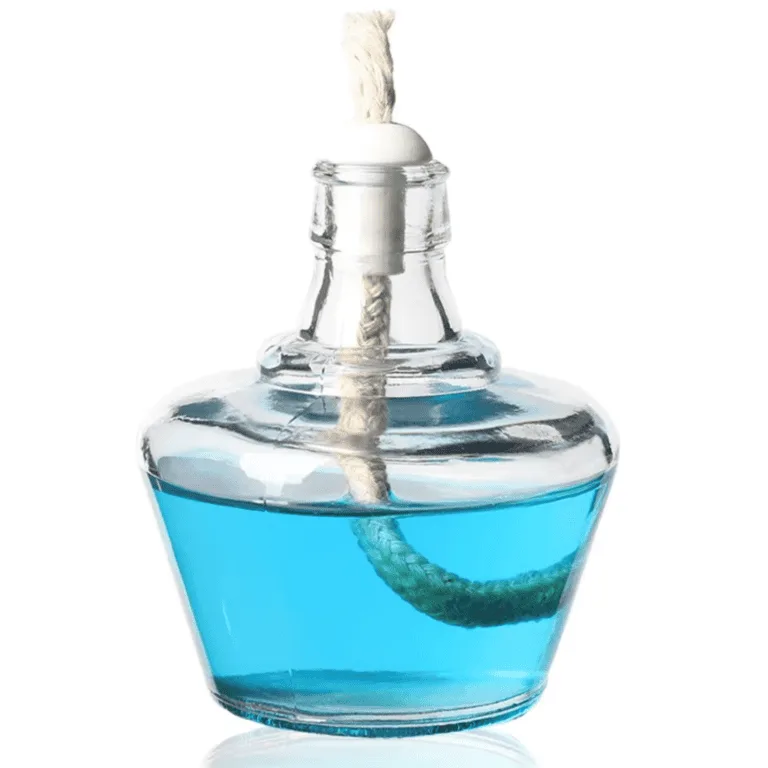 Chemistry Lab Alcohol Burner - Complete Heating Set with Cotton Wick, Glass Body & Plastic Cap